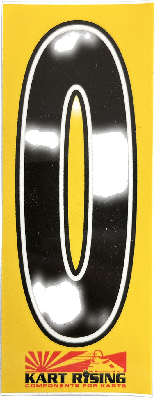 NUMBER STICKER 0