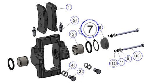 T4 Brake caliper O-ring
